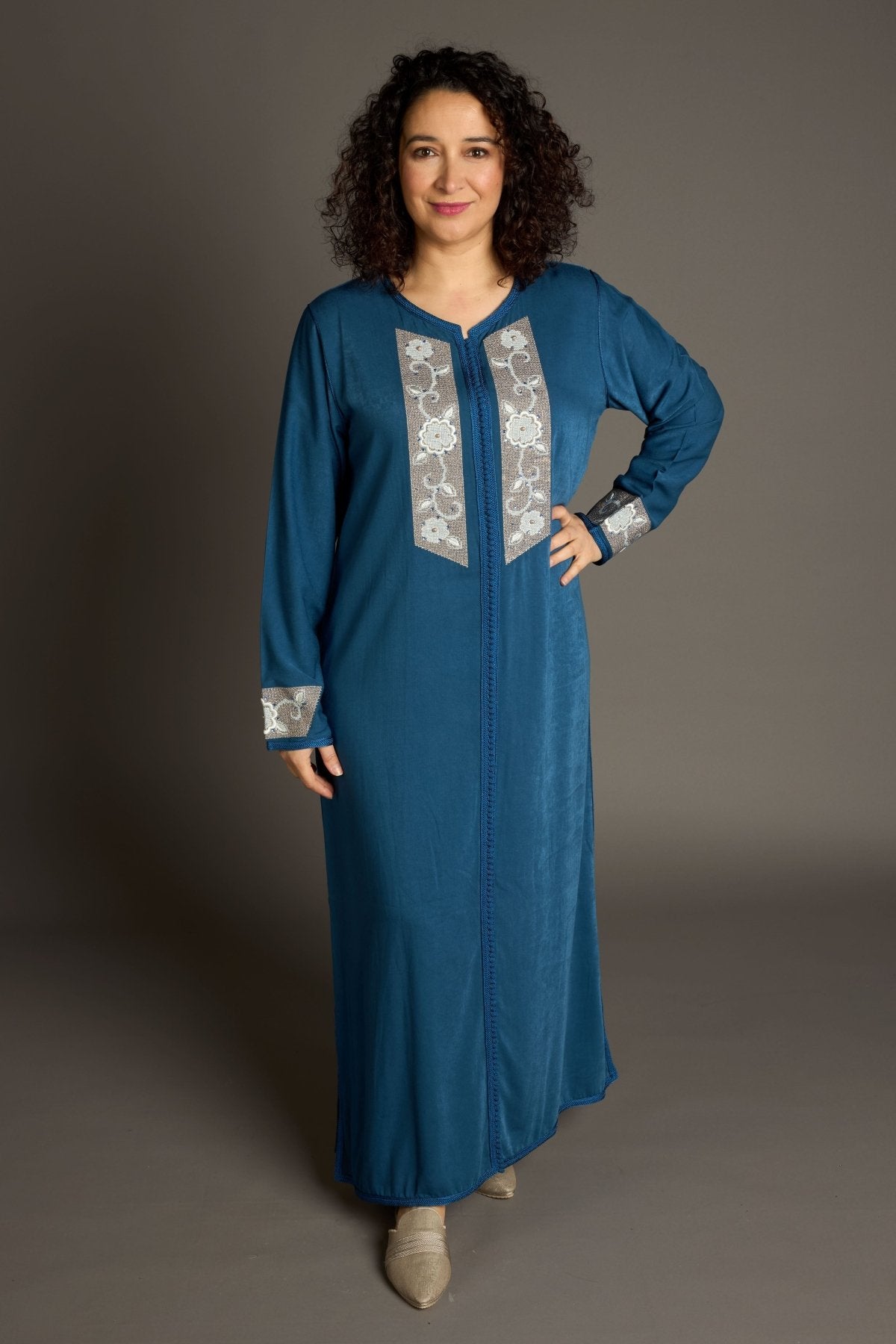 Caftan Capriblauw - INESINO