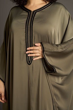 Qandora Abaya - Olijfgroen - INESINO